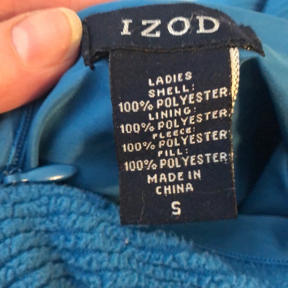Gorgeous reversible quilted fleece IZOD vest! - Picture 9 of 10